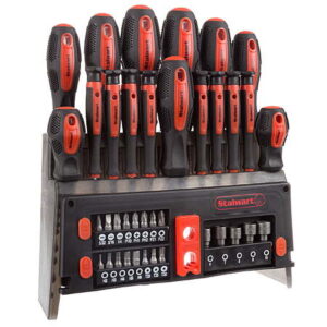 39-Piece Stalwart Magnetic Screwdriver Set Tool Kit w/ Storage Rack