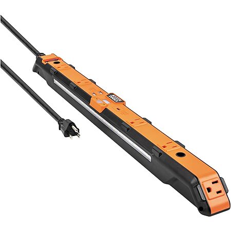 5' Klein Tools Magnetic Surge Protector Power Strip (5x 120V AC, 1x USB-C & 2x USB-A)