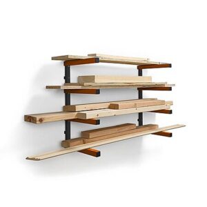 Bora 4-Shelf Wood Storage Organizer Rack