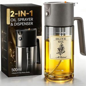 Costop Professional 500ml Glass Oil Sprayer 3-in-1 Kitchen Tool: Fine Mist, Stream & Pour $9.99