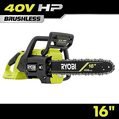 RYOBI 40V HP Brushless 16" Cordless Electric Chainsaw (Tool Only)