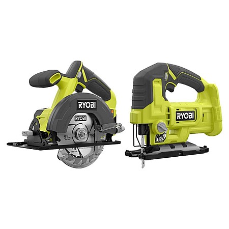 Ryobi One+ 18V 5-1/2" Circular Saw & Jig Saw Tool Combo Kit (Tools Only)