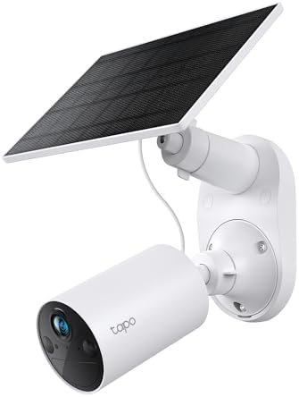 TP-Link Tapo SolarCam C402 Outdoor FHD Battery Camera w/ Solar Panel Base Kit