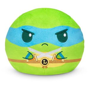 TeeTurtle Reversible Teenage Mutant Ninja Turtles Leonardo 6-Inch Two-Sided Flip Plush Toy with Embroidered Details - Cute Mini Collectible Plush - $10.80