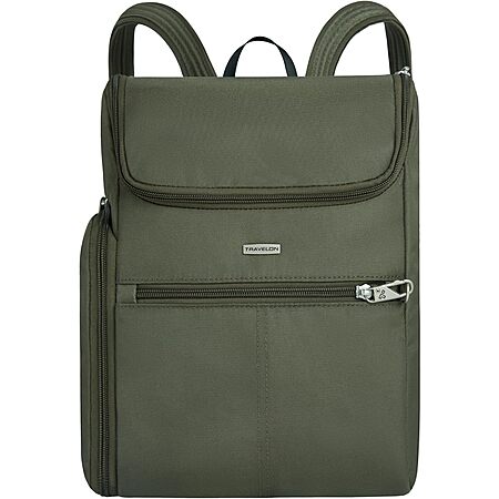 Travelon Anti-Theft Classic Small Convertible Backpack (Green)