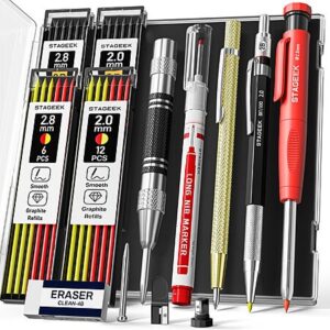 14-Piece STAGEEK Carpenter Pencil Set w/ Case $9.59 + Free Shipping w/ Prime or on $35+