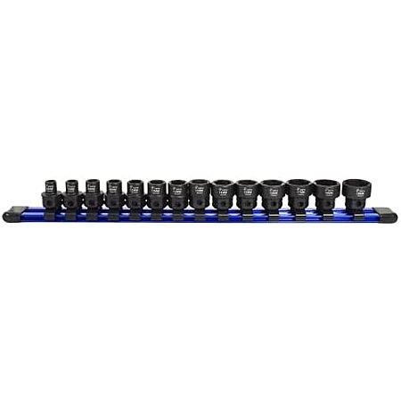 14-pc Astro Tools 3/8" Drive Low Profile Nano Impact Sockets (Metric)