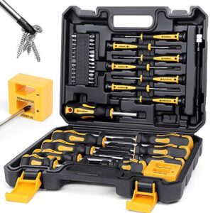 $16.49 : 43-pc Amartisan Magnetic Screwdrivers Set w/ Case (Yellow) at Amazon