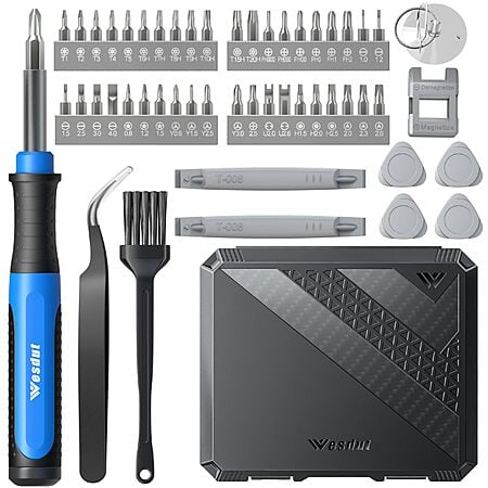 52-in-1 Wesdut Magnetic Precision Screwdriver Set (Blue) $6.99 + Free Shipping w/ Prime or on $35+