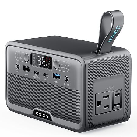 Amazon: Daran Portable Power Station 28,000mAh LiFePO4 Battery 100W(200W Peak) Solar Power Bank $46