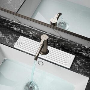 DK177 15.8" x 4" Kitchen Faucet Water Absorbing Stone Tray