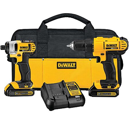 DeWALT 20V MAX Cordless Drill + Impact Driver Combo Kit