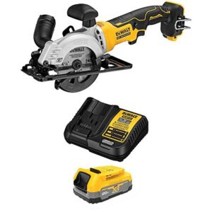 DeWALT ATOMIC 20V MAX Brushless 4.5" Circular Saw w/ 1.7Ah Battery & Charger