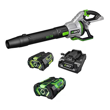 EGO Power+ 56-Volt 765 CFM Brushless Leaf Blower + 5.0Ah & 2.5Ah Battery