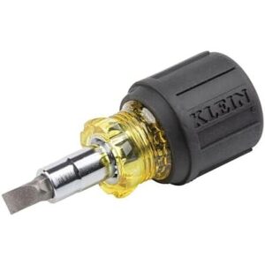 Klein Tools 6-in-1 Multi-Bit Screwdriver Stubby Nut Driver