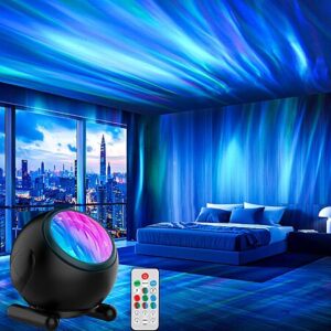 LED Night Light Aurora Projector with Timer and Remote $11.99