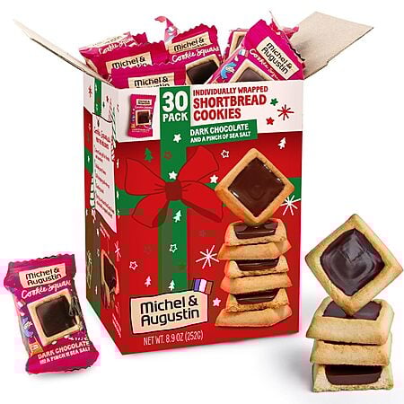 Michel et Augustin Christmas Cookies, French Shortbread Cookie Squares $8.99