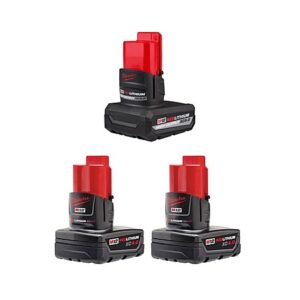 Select Locations: Milwaukee 1x High Output 5Ah Battery + 2x 4Ah Battery Bundle