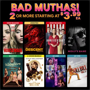 Fanflix: $3.99+ Digital titles wyb 2+ Bad Muthas Promo + code, Hunger Games 4-movie 7.20 + more