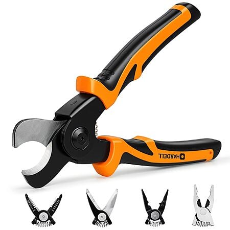 HARDELL 5-in-1 Wire Stripper & Crimper for 10-22 AWG w/ Storage Case