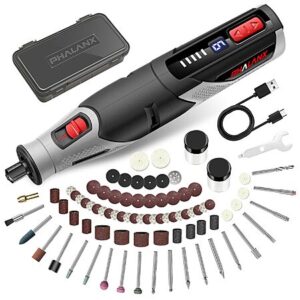 Phalanx 4V Cordless Rotary Tool Kit w/ 80 Accessories, 9 Speeds, 28,000 RPM & 4000mAh Battery $14.99 + Free Shipping w/ Prime or on $35+