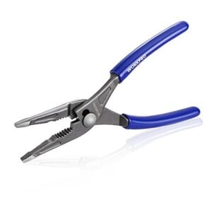Prime Members: 8'' WORKPRO CR-V Long Nose Slip Needle Nose Pliers