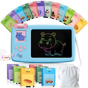 [Prime] ZONSTVYS Kids 2-in-1 Talking Flash Cards & LCD Writing Tablet (Blue) $9.99 + Free Shipping w/ Prime or on $35+