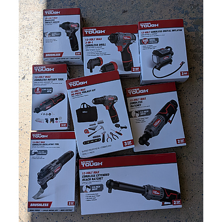 Walmart Hyper Tough 12V Tools $14-27 B&M YMMV $18