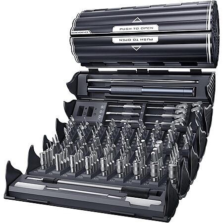 128-in-1 Wesdut Magnetic Precision Screwdriver Set w/ S2 Steel Bits