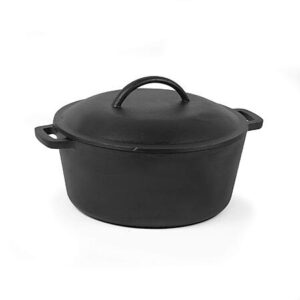 5-Qt Commercial Chef Pre-Seasoned Cast Iron Dutch Oven w/ Lid