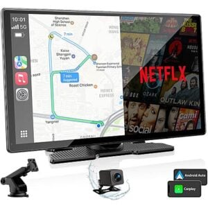 9" Volam CarPlay Voice Control Touch Screen w/ Built-In Netflix, Youtube & Camera