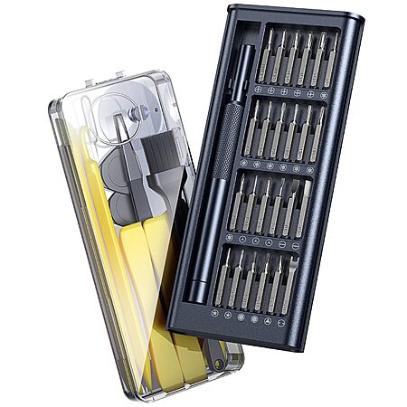 AXTH 38-in-1 Precision Screwdriver Set w/ Bearing Steel Bits