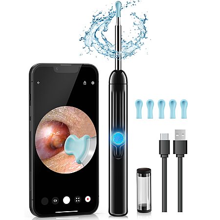 JEGOAT Ear Wax Removal Tool Kit w/ HD Camera & LED Lights