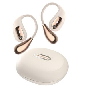 Monster Open Ear AC210 Headphones, Bluetooth 5.4 Earphones Stereo Sound, Wireless Headphones 30 Hours Playback, Type-C Charging, White - $12.99