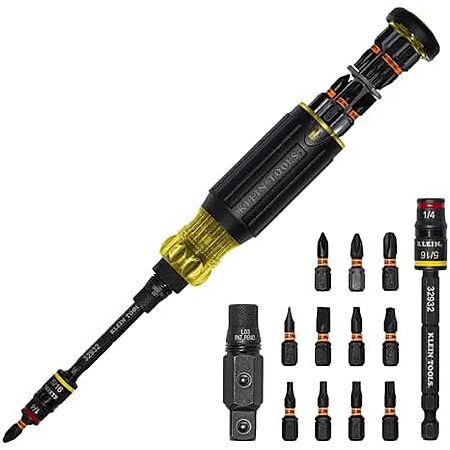 Prime: Klein Tools KNECT 16-in-1 Impact-Rated Hybrid Screwdriver/Nut Driver