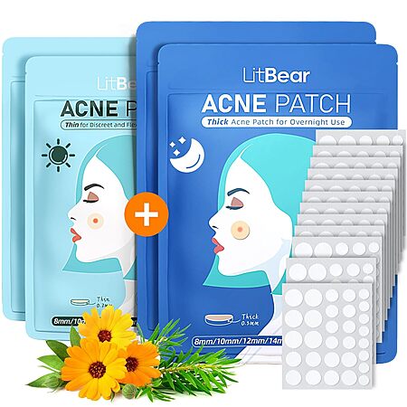 Prime Members: 360-Ct LitBear Day & Night Acne Pimple Patches
