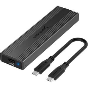 Prime Members: Sabrent USB 3.2 Type-C Tool-Free Enclosure for M.2 NVMe SSD