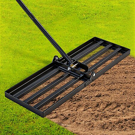 Prime Members: Saker 30" x 10" Lawn Leveling Rake w/ 73" Steel Handle