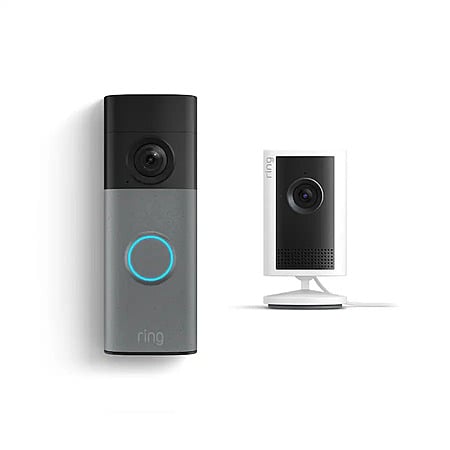 Ring Battery Doorbell 2K (2nd Gen, Newest Model) + Ring Indoor Cam Plus