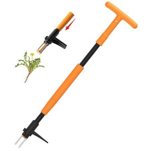 Stand-Up Weed Puller Tool w/ 3-Claw Steel Head $14.99 + Free Shipping w/ Prime or on $35+