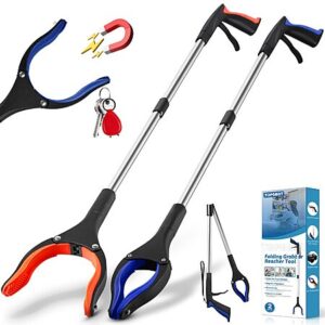 2-Pack 32” TopGrot Foldable Grabber Reacher Pickup Tool w/ 90° Rotating Jaw & Magnets $12.09 ($6.05 each) + Free Shipping w/ Prime or on $35+