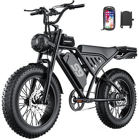 20" Fat Tire GWEIT Electric Dirt Bike w/ 20Ah Battery, 36 MPH & 65-Mile Range
