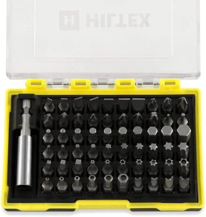 61-Pc Hiltex Security Bit Set w/ Magnetic Extension Adapter