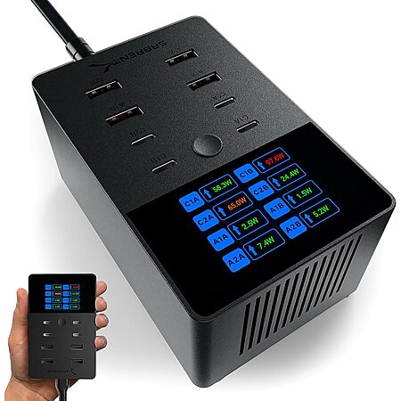 8-Port 252W Sabrent Voltik USB-A & USB-C PD 3.0 Charging Station