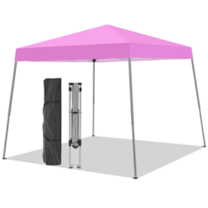 8' x 8' Ainfox Pop-Up Canopy Tent (Pink)