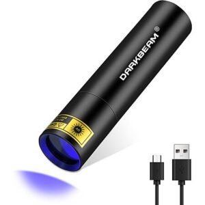 DARKBEAM 365nm UV Rechargeable Black Light Flashlight