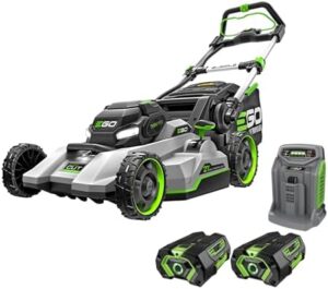 EGO Power+ 21" Electric Lawn Mower w/ 2x 56V 4.0Ah Batteries & Rapid Charger