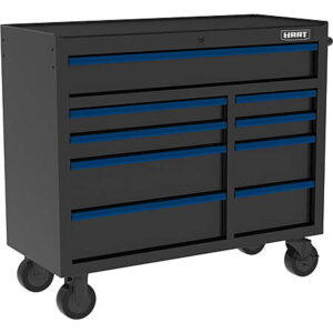 HART 42" 9-Drawer Heavy-Duty Rolling Tool Cabinet w/ Lock