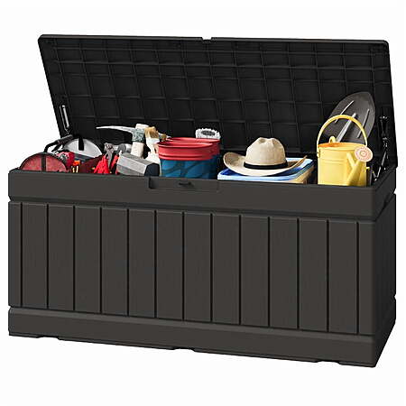 Homall 82 Gallon Outdoor Storage in Resin Deck Box (Black) $49.99 + Free S&H at Walmart