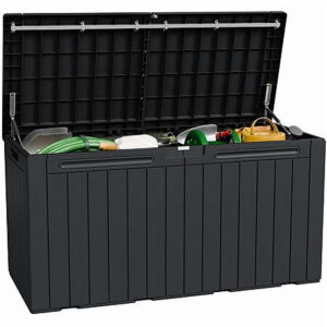 Homall 98 Gallon Deck Box with Lockable Lid Black $58.99 + Free S&H at Walmart